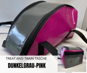 Tasche dunkelgrau-pink